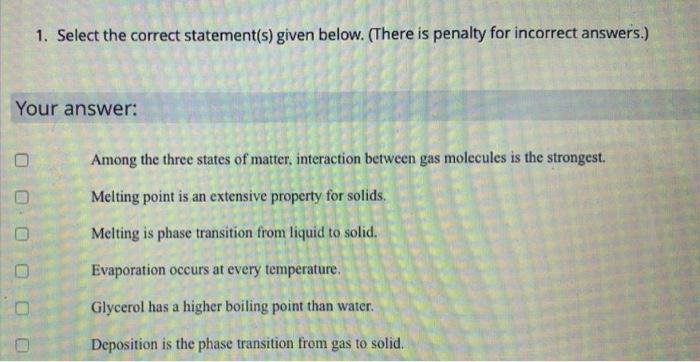 Solved Select The Correct Statement(s) Given Below. (There | Chegg.com