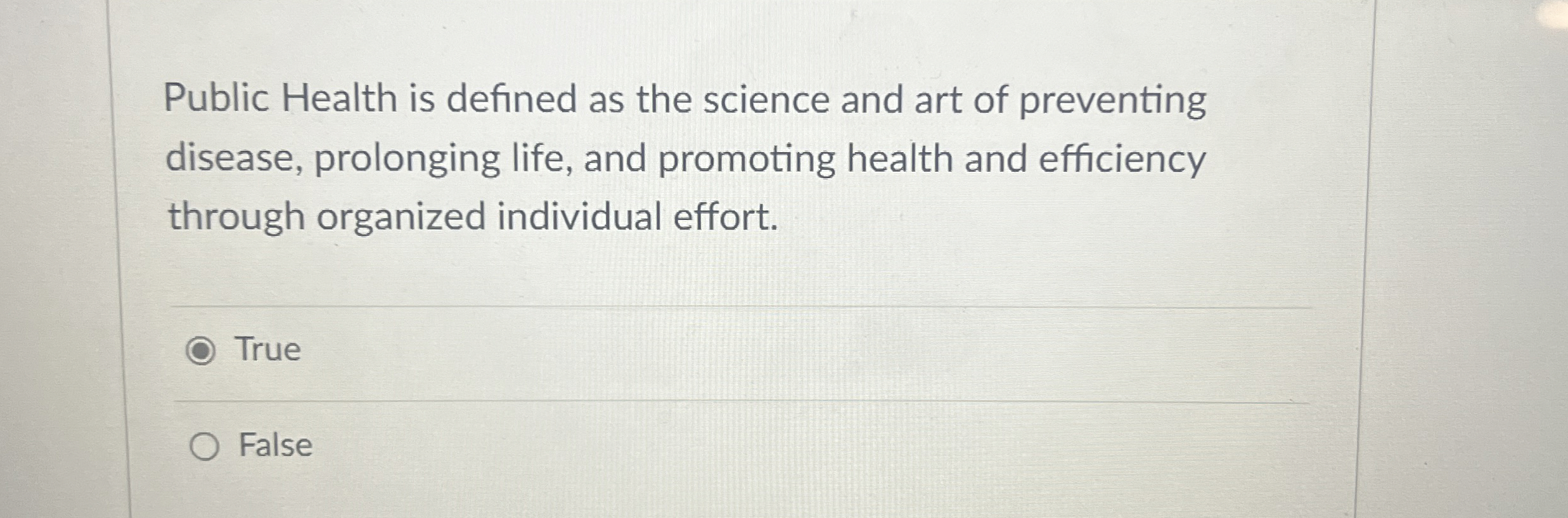 Solved Public Health is defined as the science and art of | Chegg.com