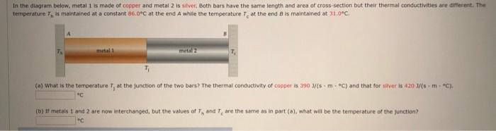 Solved In The Diagram Below, Metal 1 Is Made Of Copper And | Chegg.com