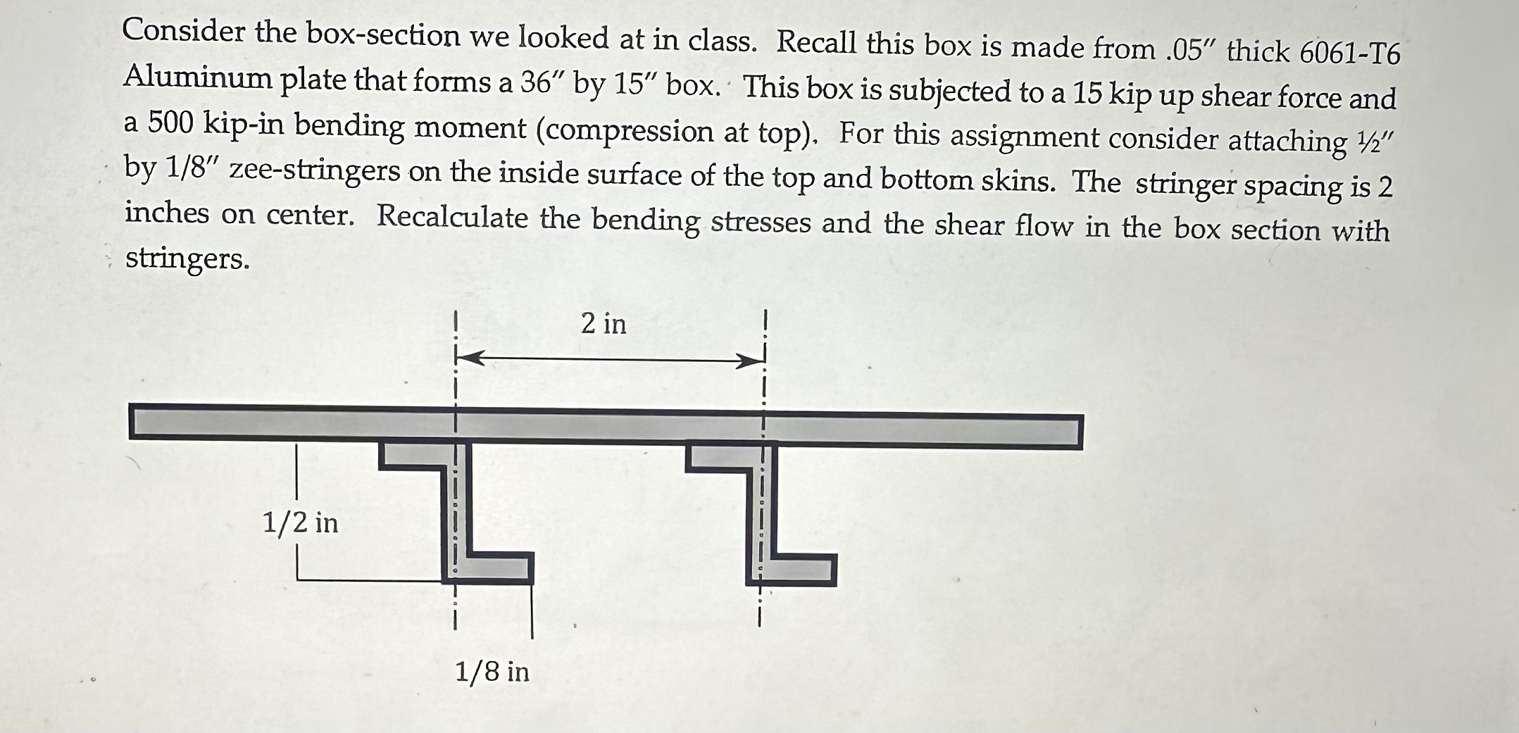 Consider the box-section we looked at in class. | Chegg.com