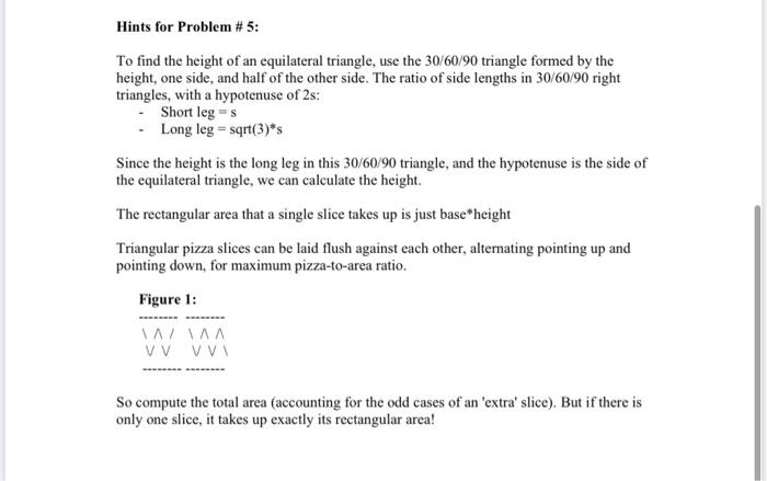 Hints For Problem 5 To Find The Height Of An Chegg Com