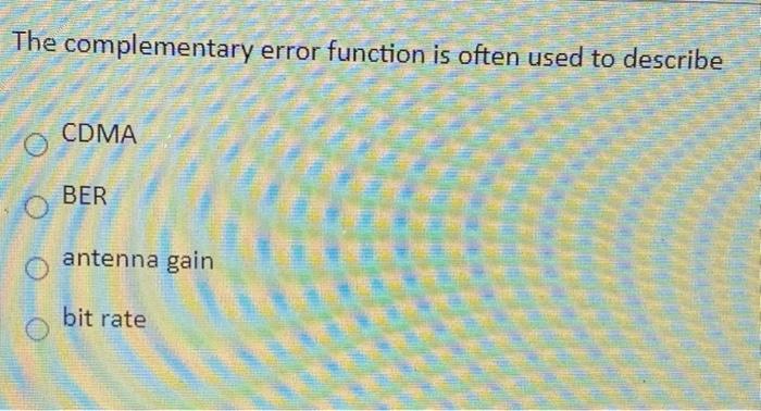 Solved The complementary error function is often used to | Chegg.com