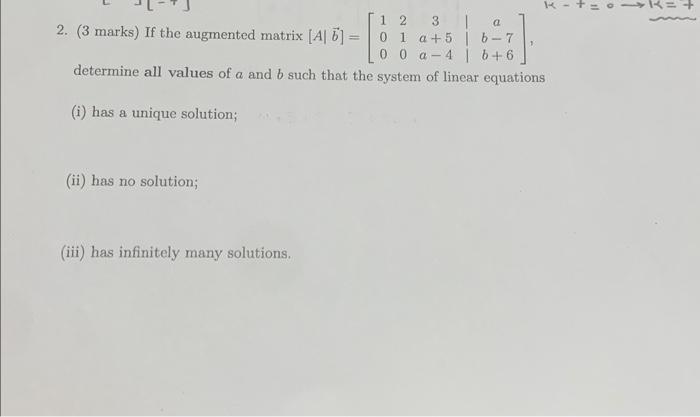 solved-2-3-marks-if-the-augmented-matrix-chegg