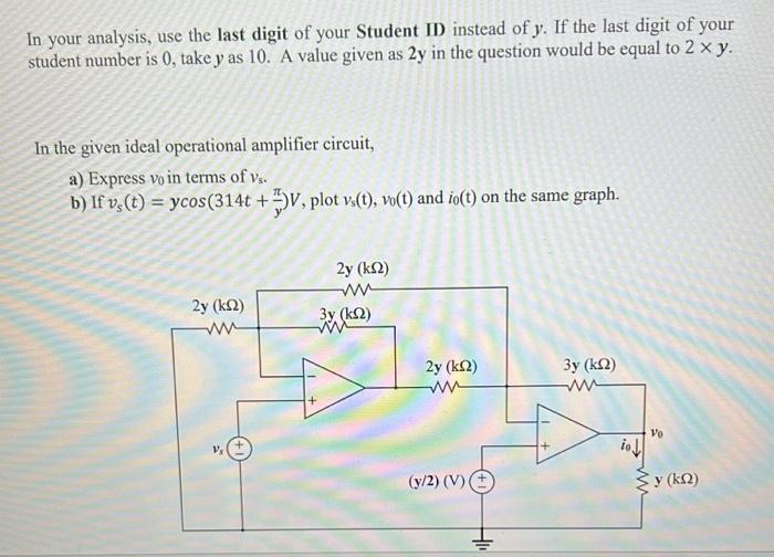 Solved In your analysis, use the last digit of your Student | Chegg.com