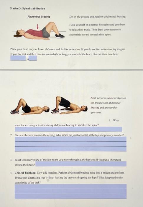 Abdominal best sale bracing exercises