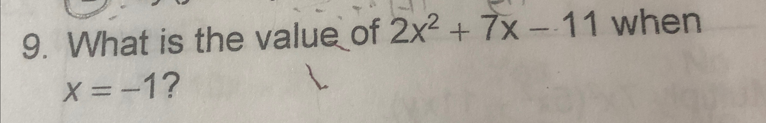 if 2x 7 ≤1 what is the value of x