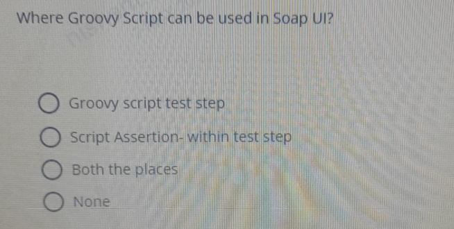 Solved Where Groovy Script can be used in Soap UI?Groovy | Chegg.com