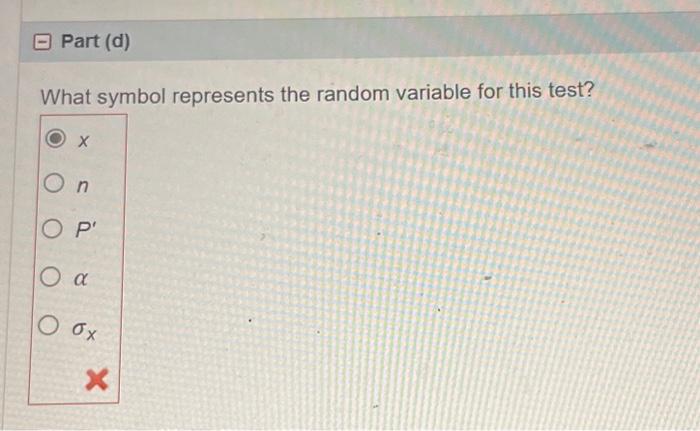 Solved What symbol represents the random variable for this | Chegg.com