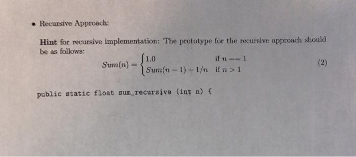 Solved Implement two methods (using iterative and recursive | Chegg.com