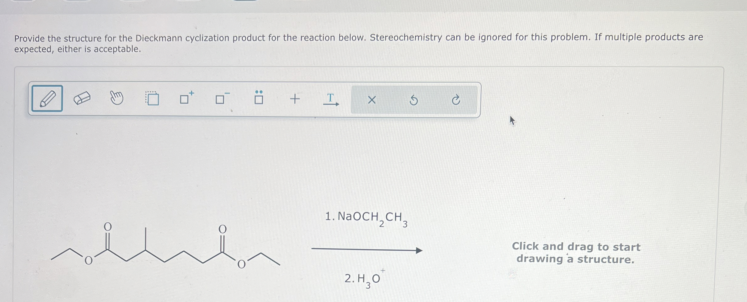 Solved Provide the structure for the Dieckmann cyclization | Chegg.com
