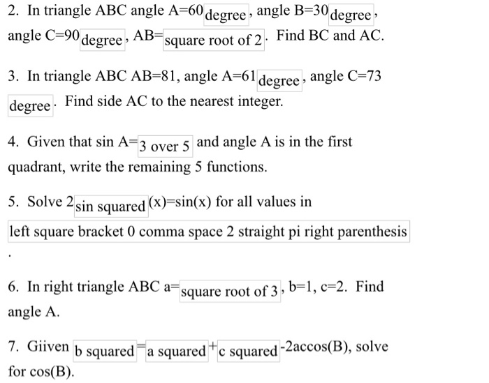 Solved 2. In Triangle ABC Angle A=60 Degree, Angle B=30 | Chegg.com