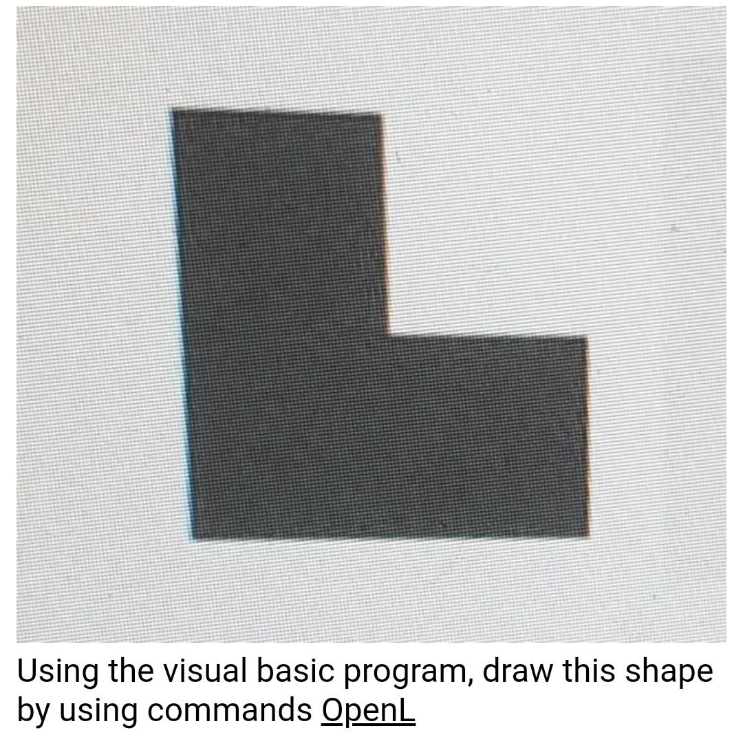 Solved I want the full code to draw this shape using Visual | Chegg.com