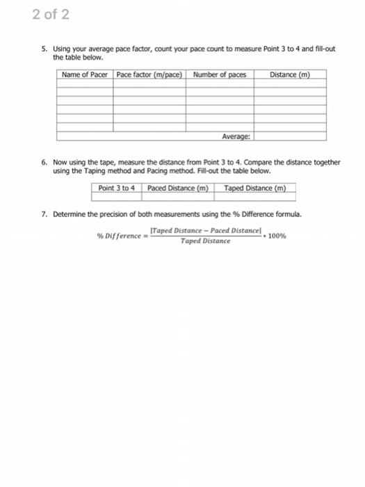 Solved CEO015L - Fundamentals Of Surveying Field Work 1 - | Chegg.com