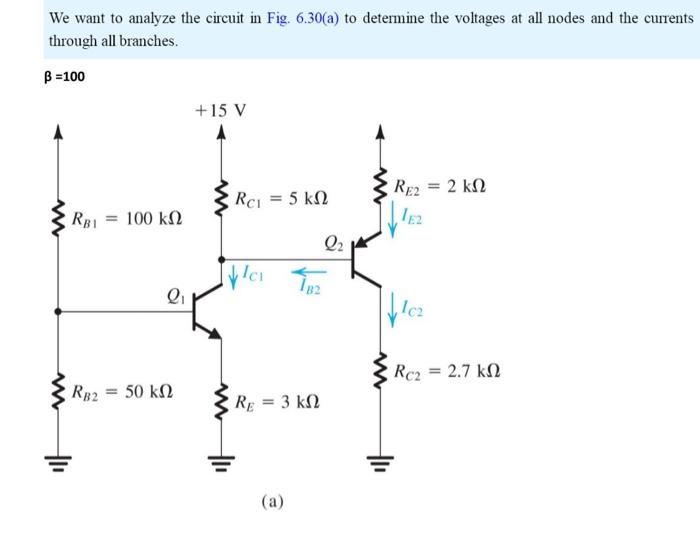 Solved We want to analyze the circuit in Fig. 6.30(a) to | Chegg.com