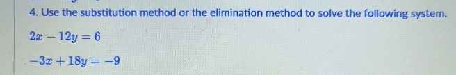 3x y 12 2x y 13 elimination method