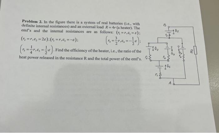 Solved Problem 2, In the figure there is a system of real | Chegg.com