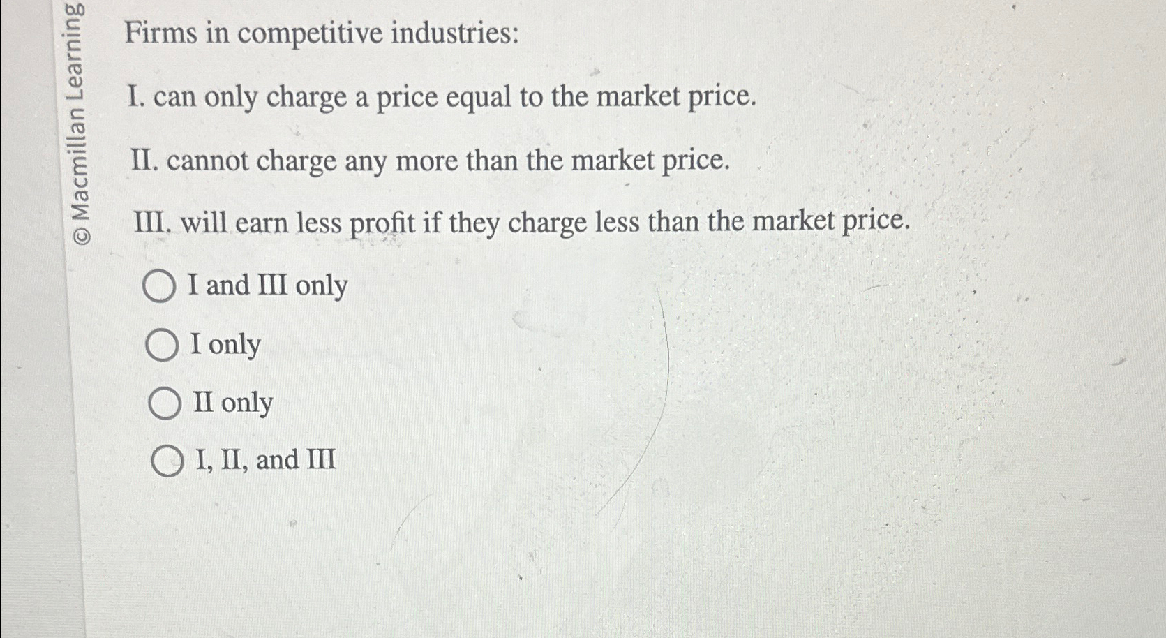 Solved DCC ﻿Firms in competitive industries:I. can only | Chegg.com
