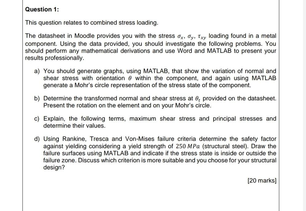 Solved please do all hand calculations and write a MATLAB | Chegg.com