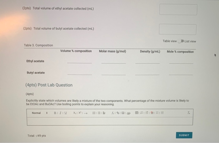 Solved Could you help out with the calculations to this Lab? | Chegg.com