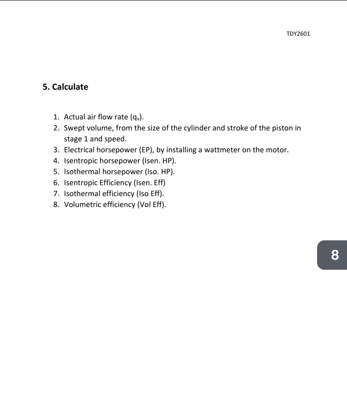 Solved 4. DATA SHEET: 60653=10,883rev/s ×5,442 suctions per | Chegg.com