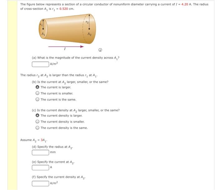 Solved The figure below represents a section of a circular | Chegg.com
