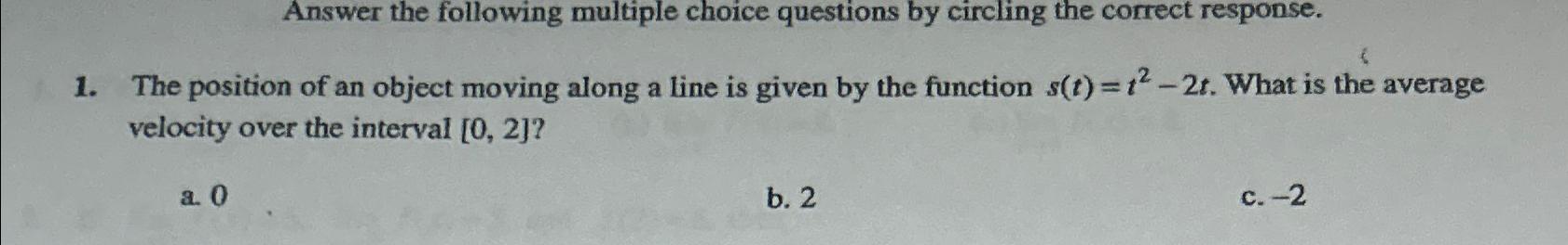 Solved Answer the following multiple choice questions by | Chegg.com