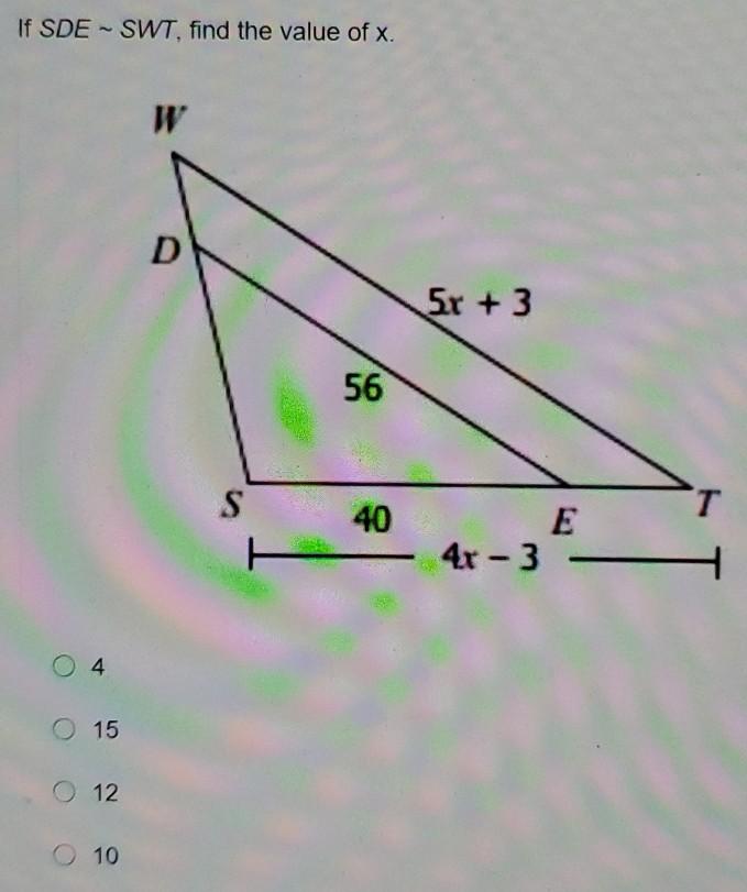 Solved Find The Missing Length 3 2 4 O 5 O 6 O 8 None Chegg Com