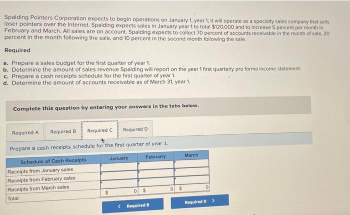 Solved Problem 14-17A (Static) Preparing a sales budget and | Chegg.com