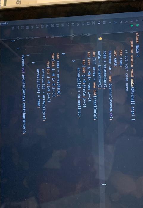Solved solve in Java and explain it to me and why my solve | Chegg.com