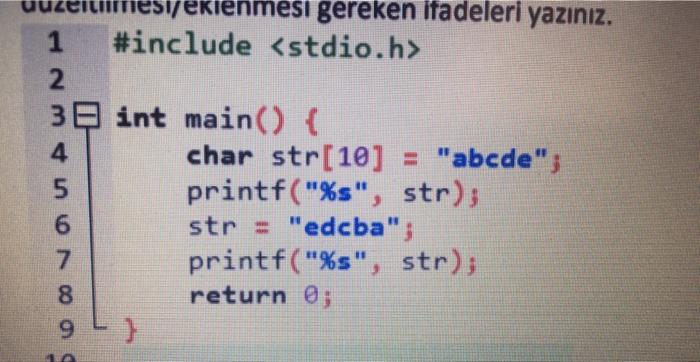 Solved For the following program to compile and run | Chegg.com