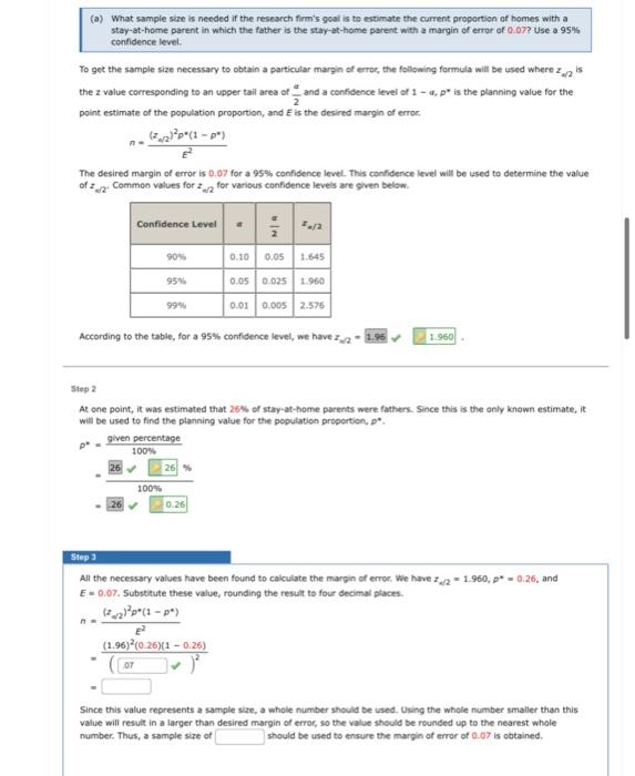 Solved () What is the planning value for the population