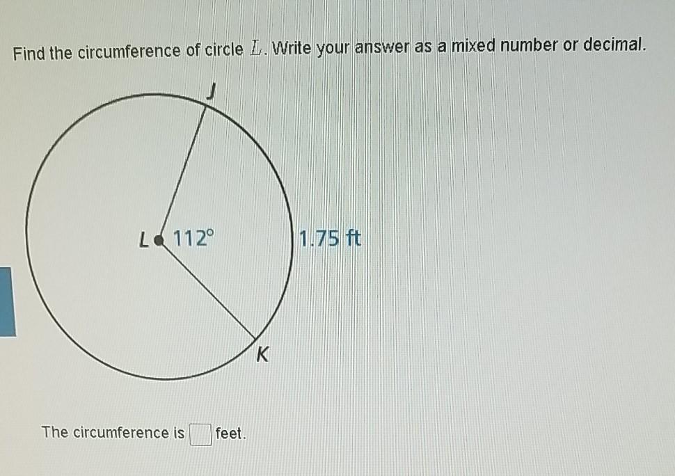 find the radius of a circle with a circumference of 109.9 yards