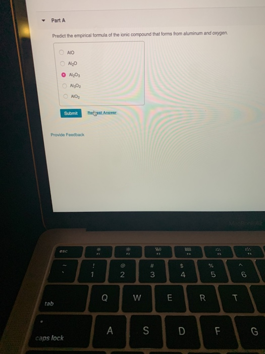 Solved Part A Predict the empirical formula of the ionic