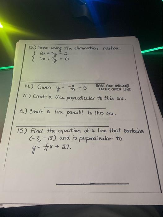 Solved 9 Find The Slope Of The Line Containing The Points Chegg Com