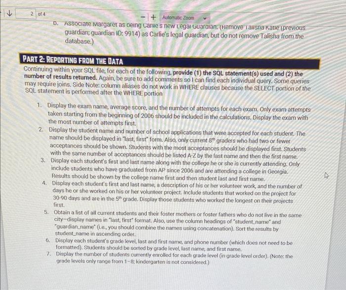 Solved CHEGG does not allow me to upload SQL file so please | Chegg.com