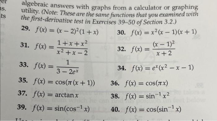 First derivative store test calculator