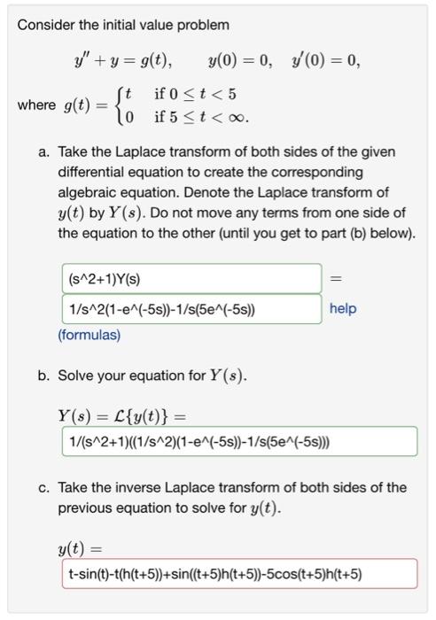 Solved Consider The Initial Value Problem | Chegg.com