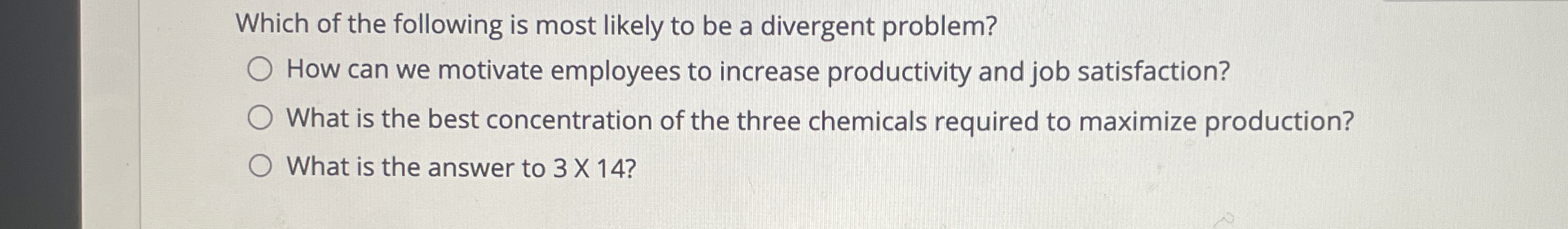 Solved Which of the following is most likely to be a | Chegg.com