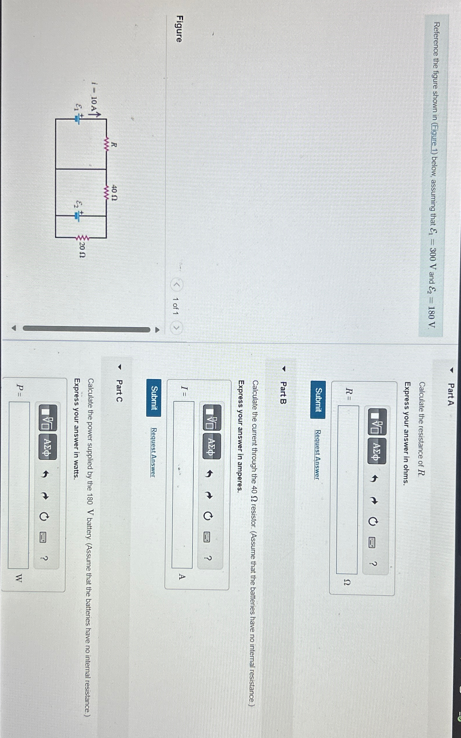 Solved Part AReference the figure shown in (Figure 1) | Chegg.com