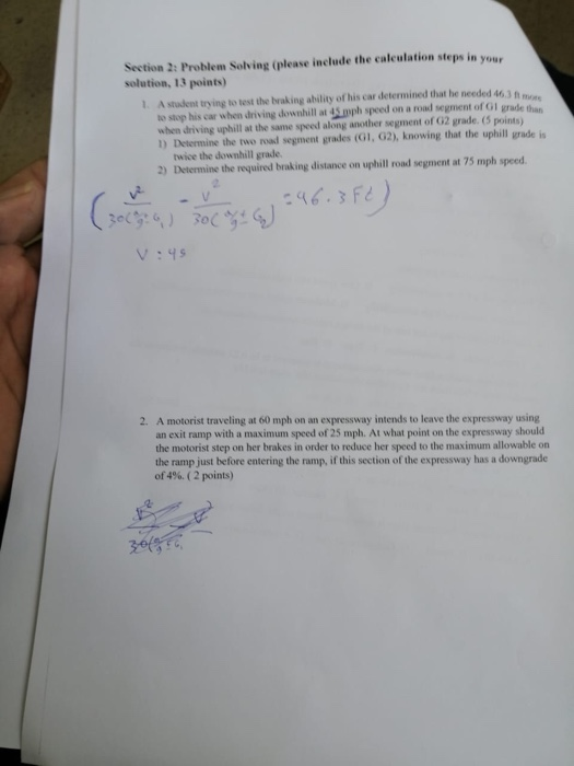 Solved Section 2: Problem Solving (please include the | Chegg.com