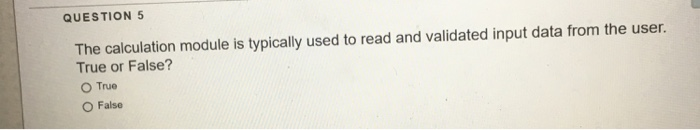 Solved QUESTION 3 Functions can call another functions .True | Chegg.com