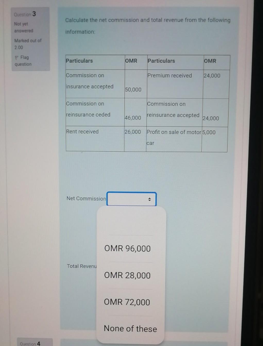 Solved Question 3 Calculate the net commission and total | Chegg.com