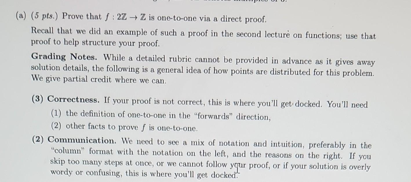 Solved Problem 3 14 Pts Let F X 23x For This Problem