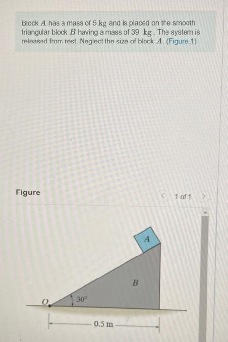 Solved Block A Has A Mass Of 5 Kg And Is Placed On The | Chegg.com