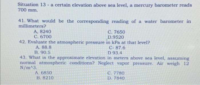 solved-situation-13-a-certain-elevation-above-sea-level