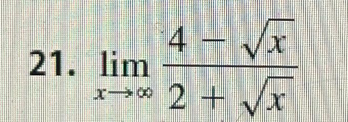 Solved Limx→∞4 X22x2 1739