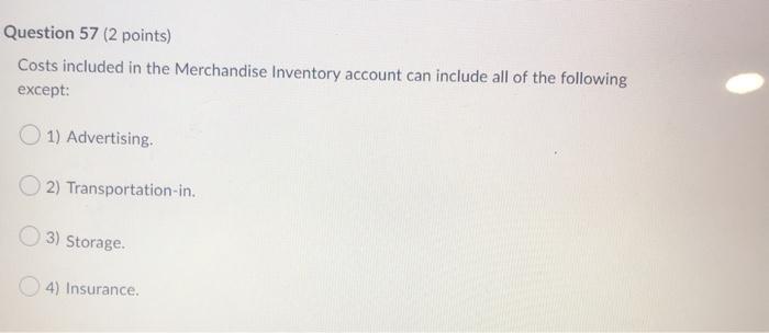 Solved Question 46 (2 points) The closing process is | Chegg.com