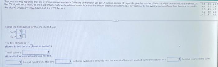 Solved the study? (Note, \\( \\bar{x}=4.093 \\) hours and | Chegg.com