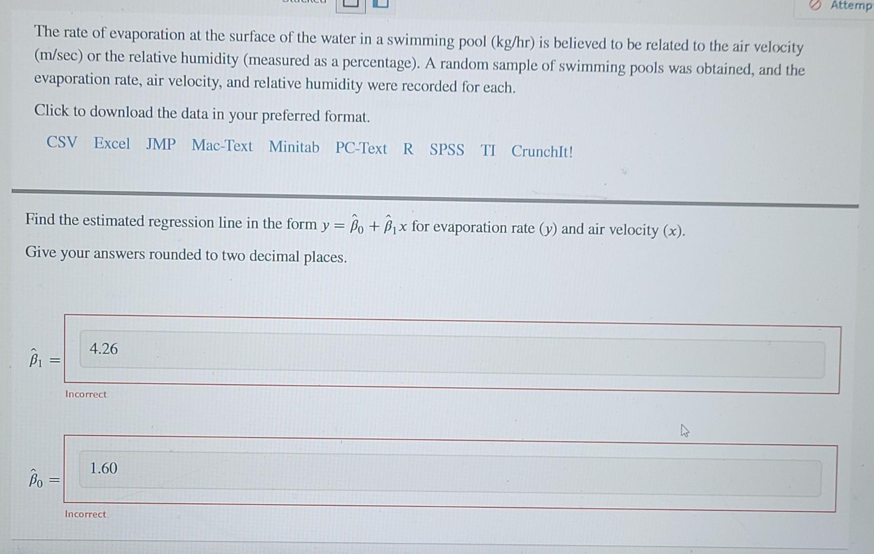 Solved Attemp The rate of evaporation at the surface of the | Chegg.com