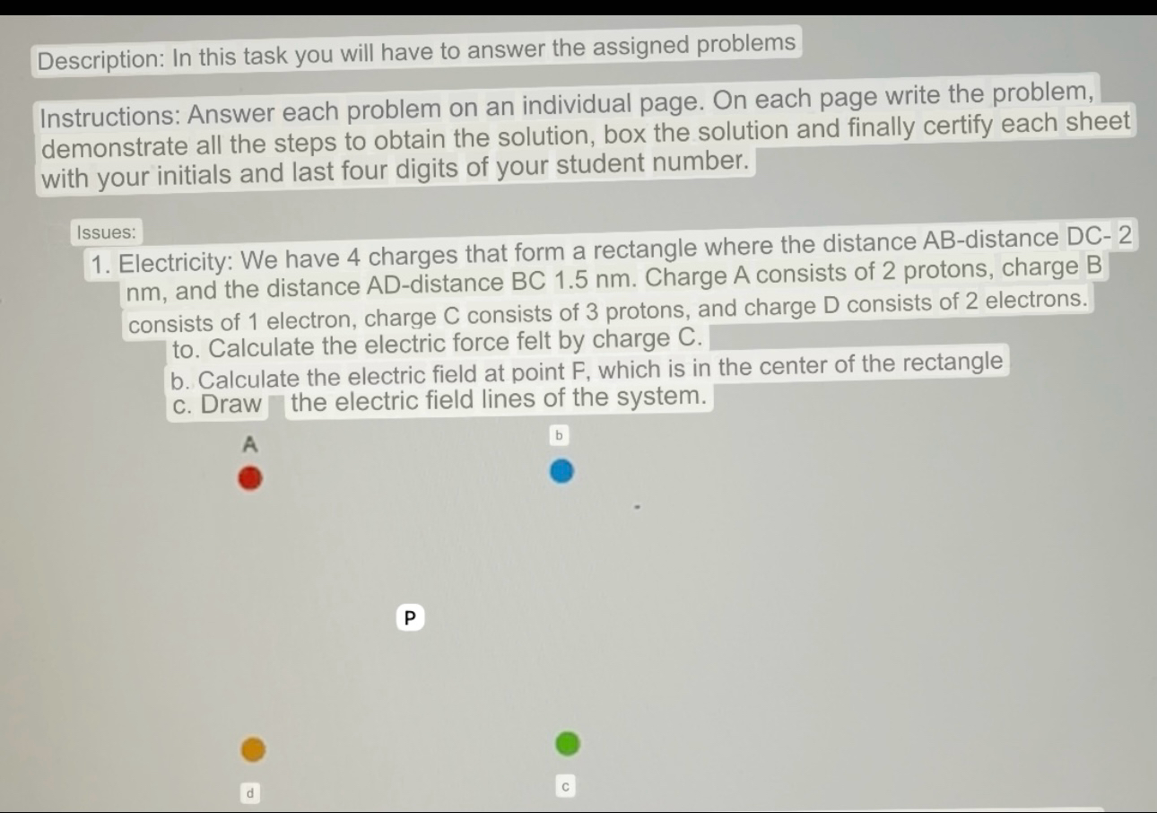 Solved Description: In this task you will have to answer the | Chegg.com